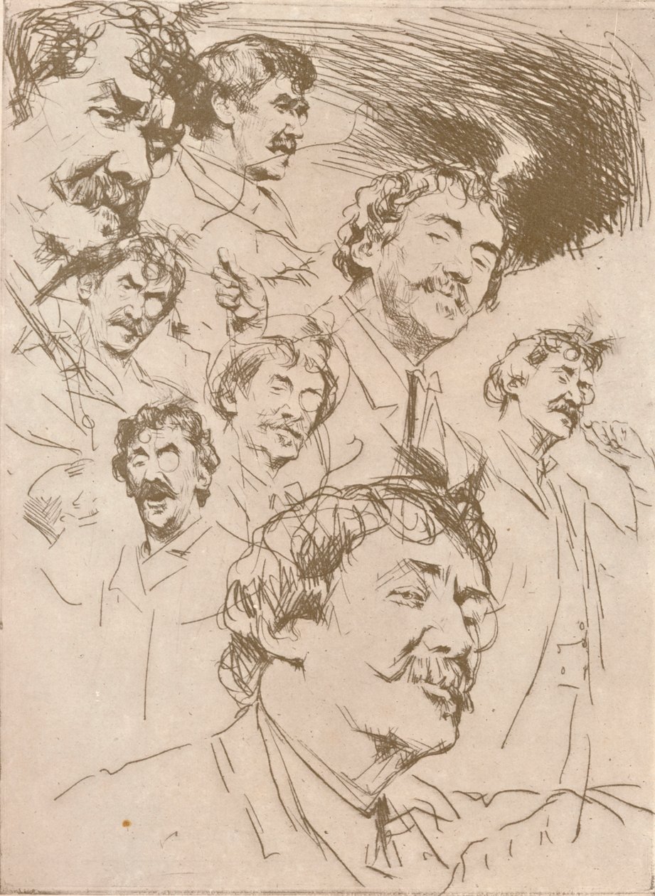 „Portrétanulmány”, 1880, 1904 alkotó: Mortimer L Menpes