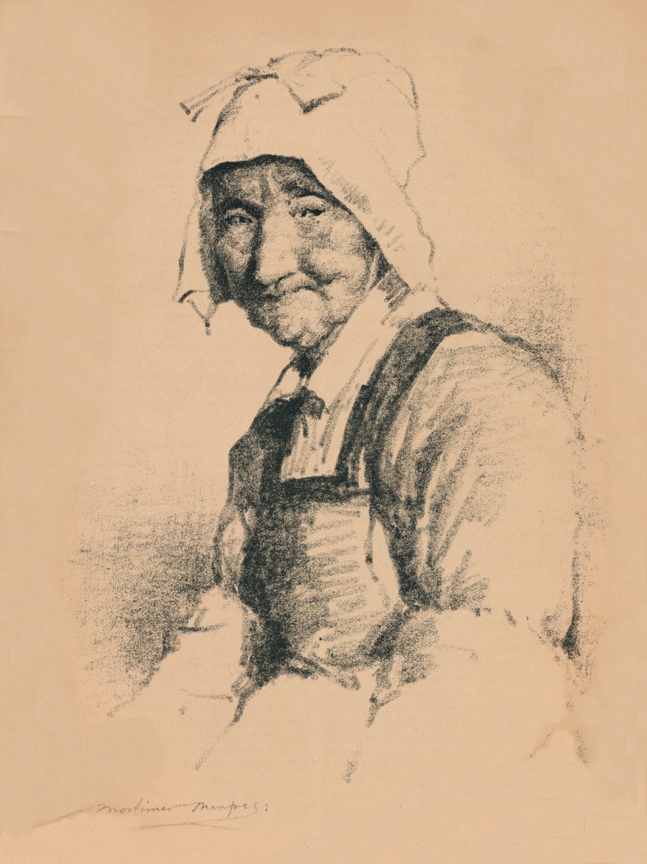 Egy idős nő portréja, c1890, 1894 alkotó: Mortimer L Menpes
