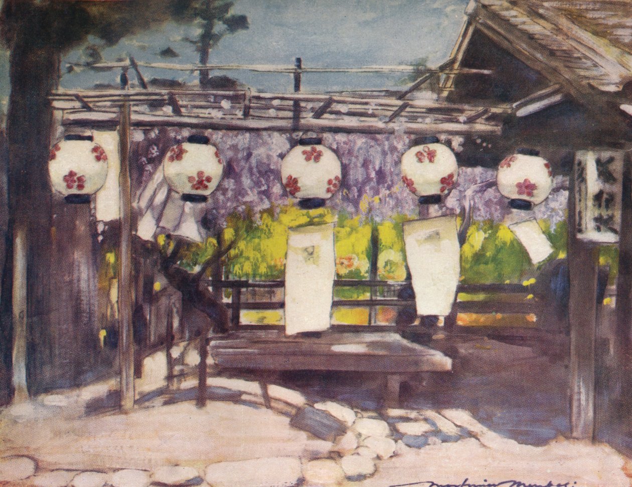 Nap és lámpások, c1887, 1901 alkotó: Mortimer L Menpes