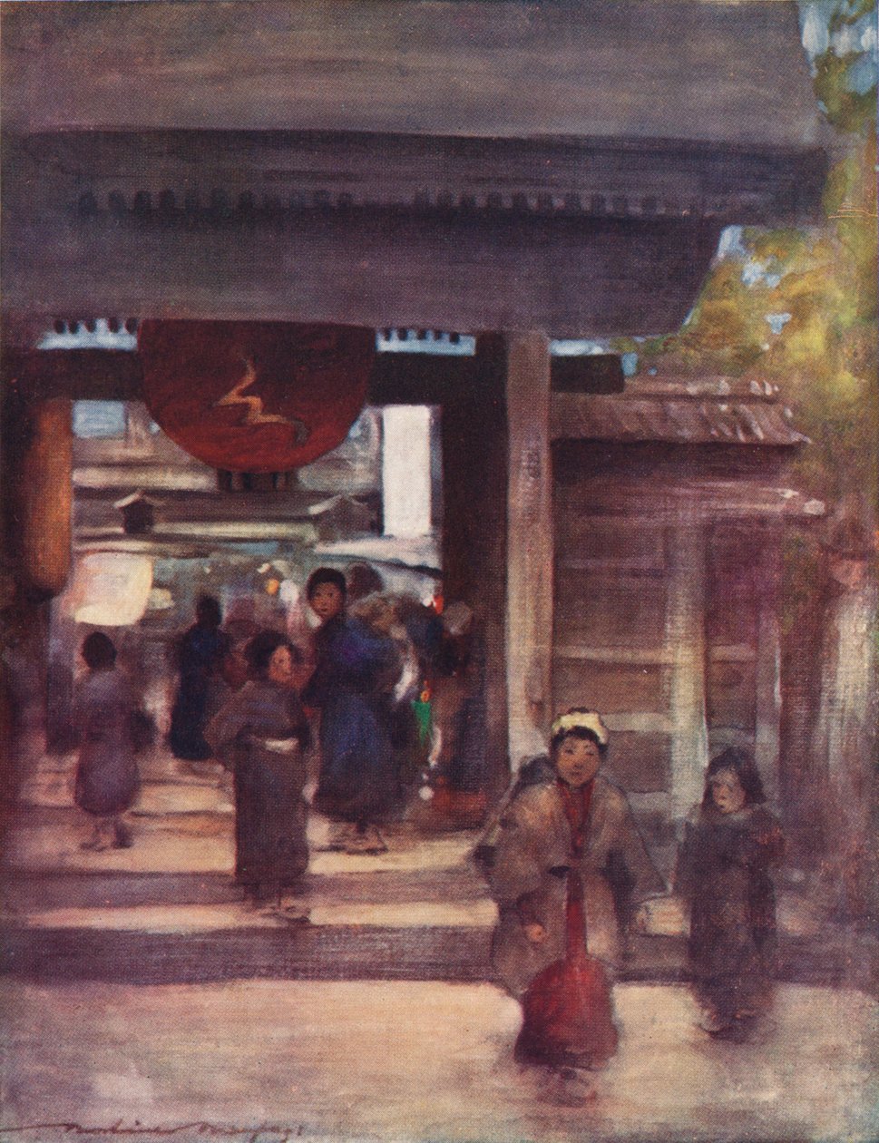 „Az út a templomhoz”, 1887, 1901 alkotó: Mortimer L Menpes