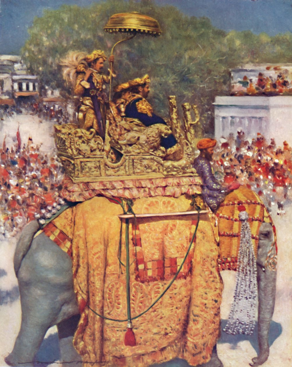 Az állam bejegyzése: Egy megkülönböztetett maharadzsa, 1903 alkotó: Mortimer L Menpes