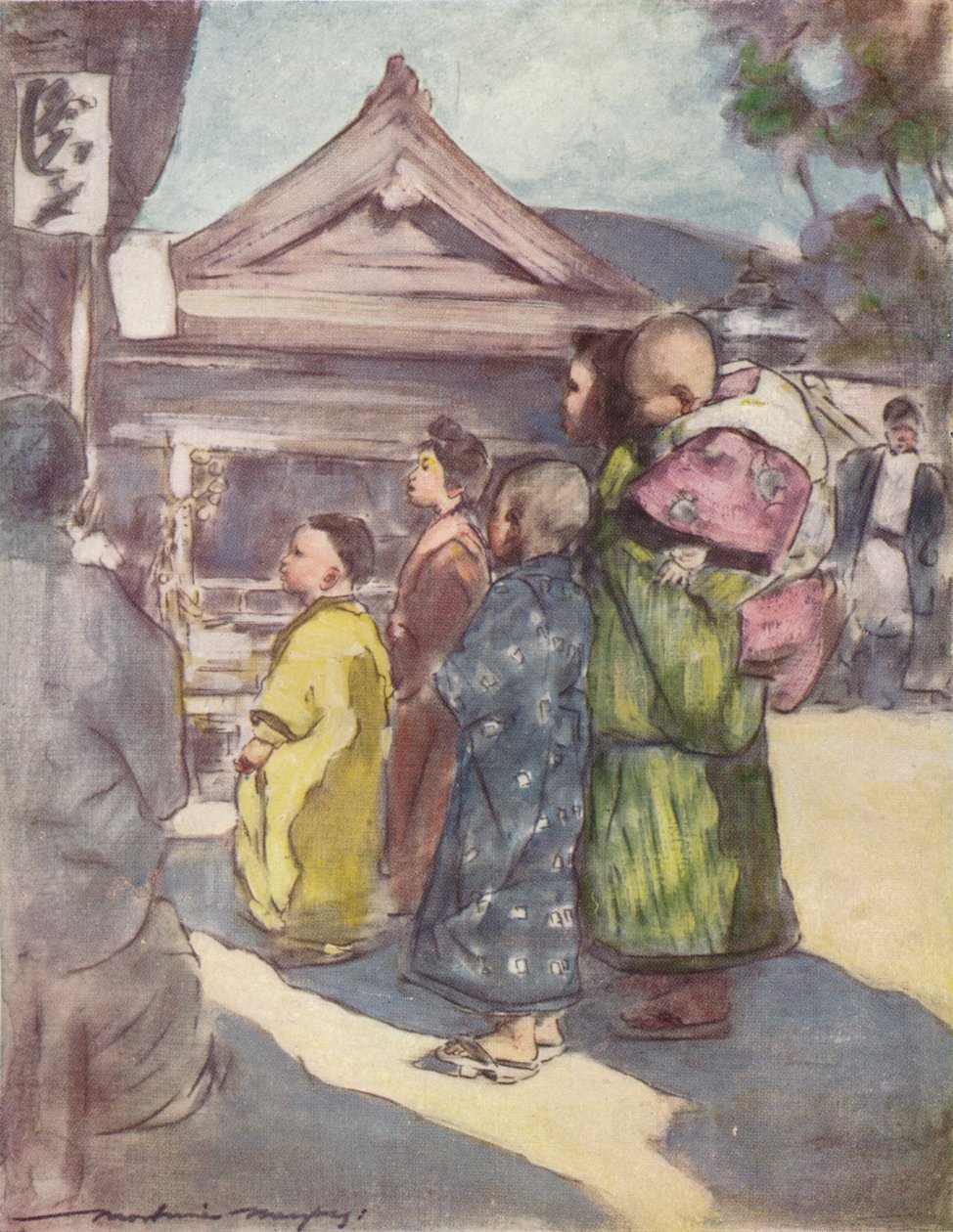 „Watching the Play”, c1887, 1901 alkotó: Mortimer L Menpes