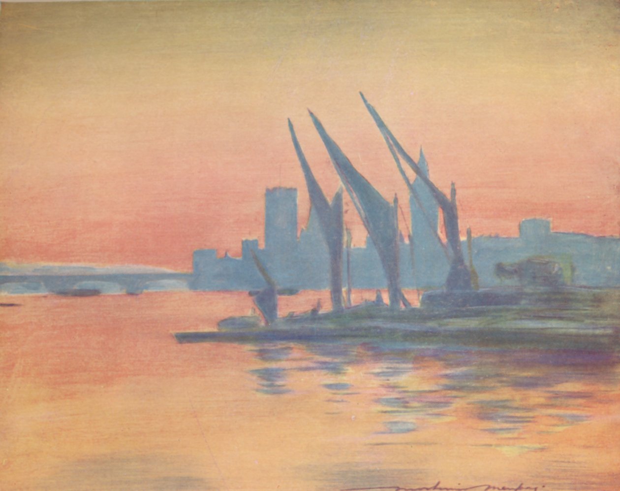 Westminster, 1903 alkotó: Mortimer L Menpes