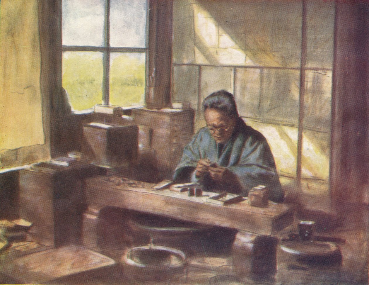 Egy Cloissonne-i munkás, 1887, 1901 alkotó: Mortimer Ludington Menpes