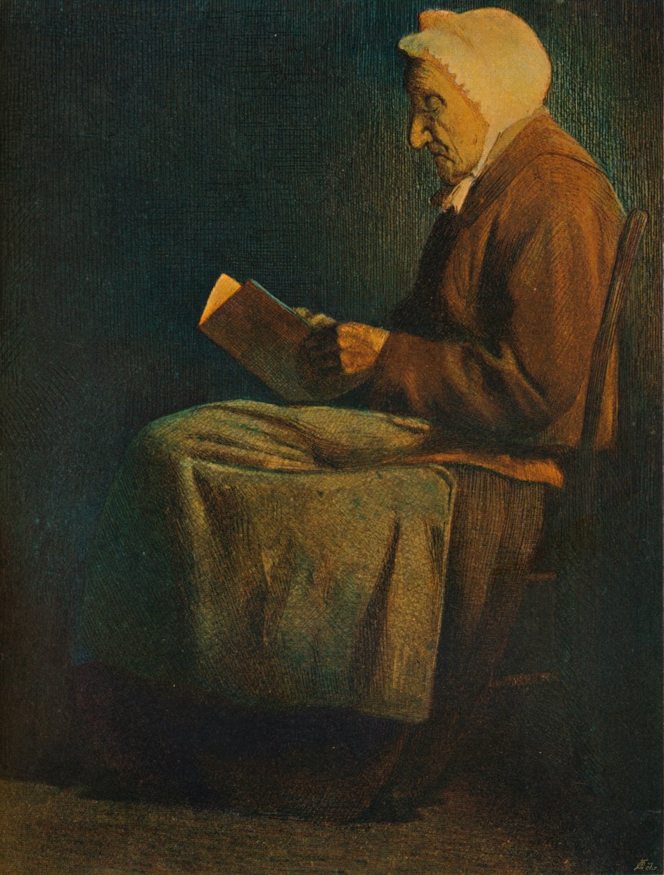 Színes rézkarcból. Mortimer Menpes, 19. század alkotó: Mortimer Ludington Menpes