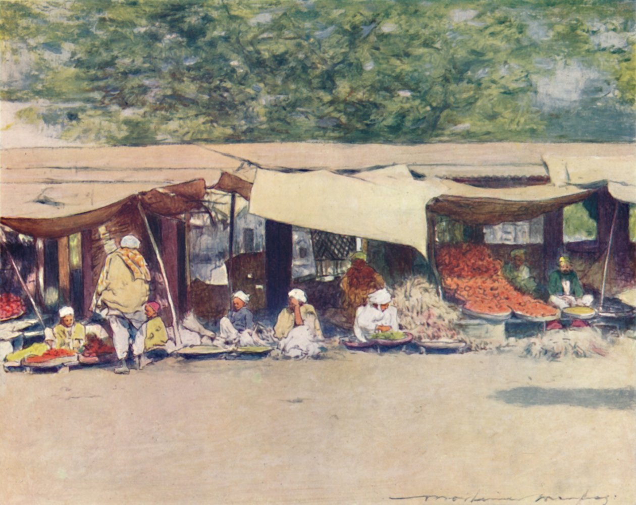 Piacnap Peshawurban, 1905 alkotó: Mortimer Ludington Menpes