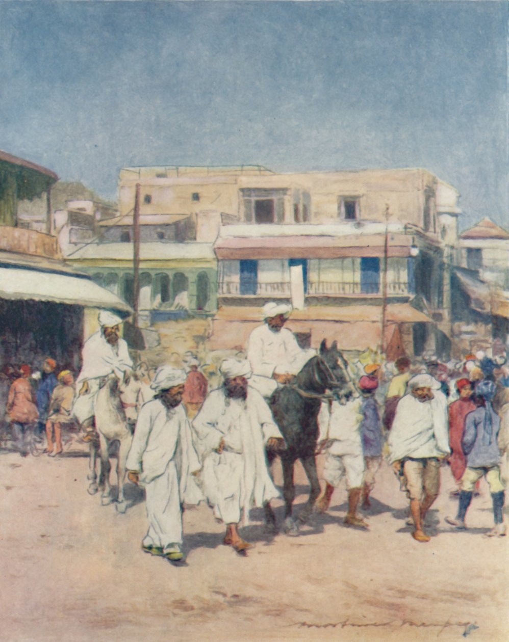 Natív törzsfőnökök Delhiben, 1905 alkotó: Mortimer Ludington Menpes