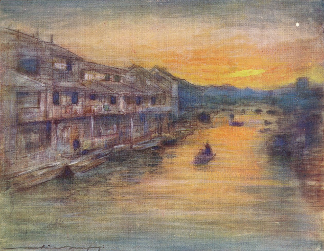 A Nagy Csatornán, Osaka, 1887, 1901 alkotó: Mortimer Ludington Menpes