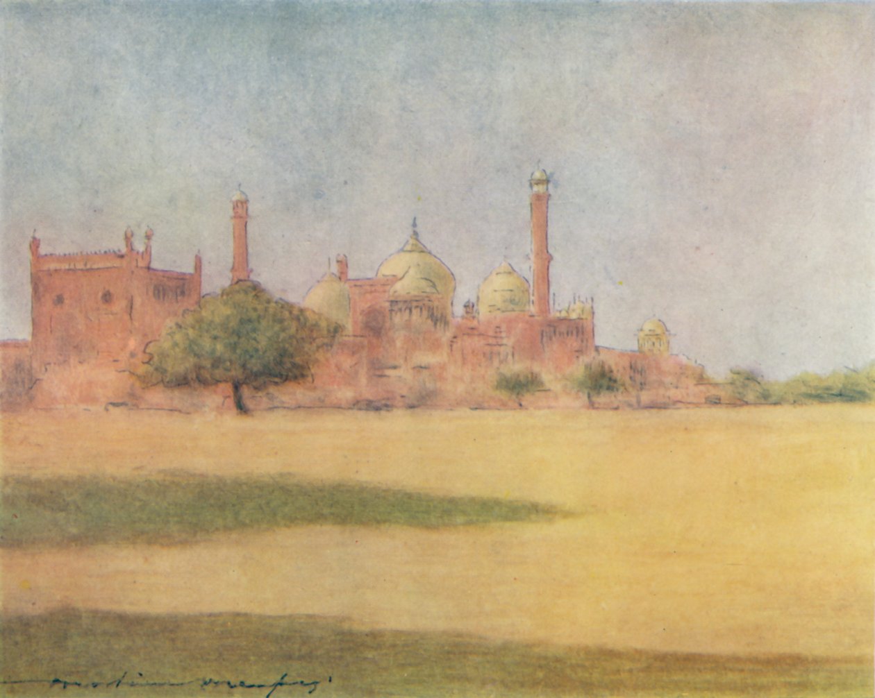 A Jumna Masjid, 1905 alkotó: Mortimer Ludington Menpes