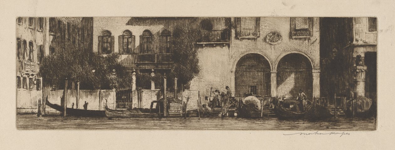 Palazzi a csatornán alkotó: Mortimer Menpes