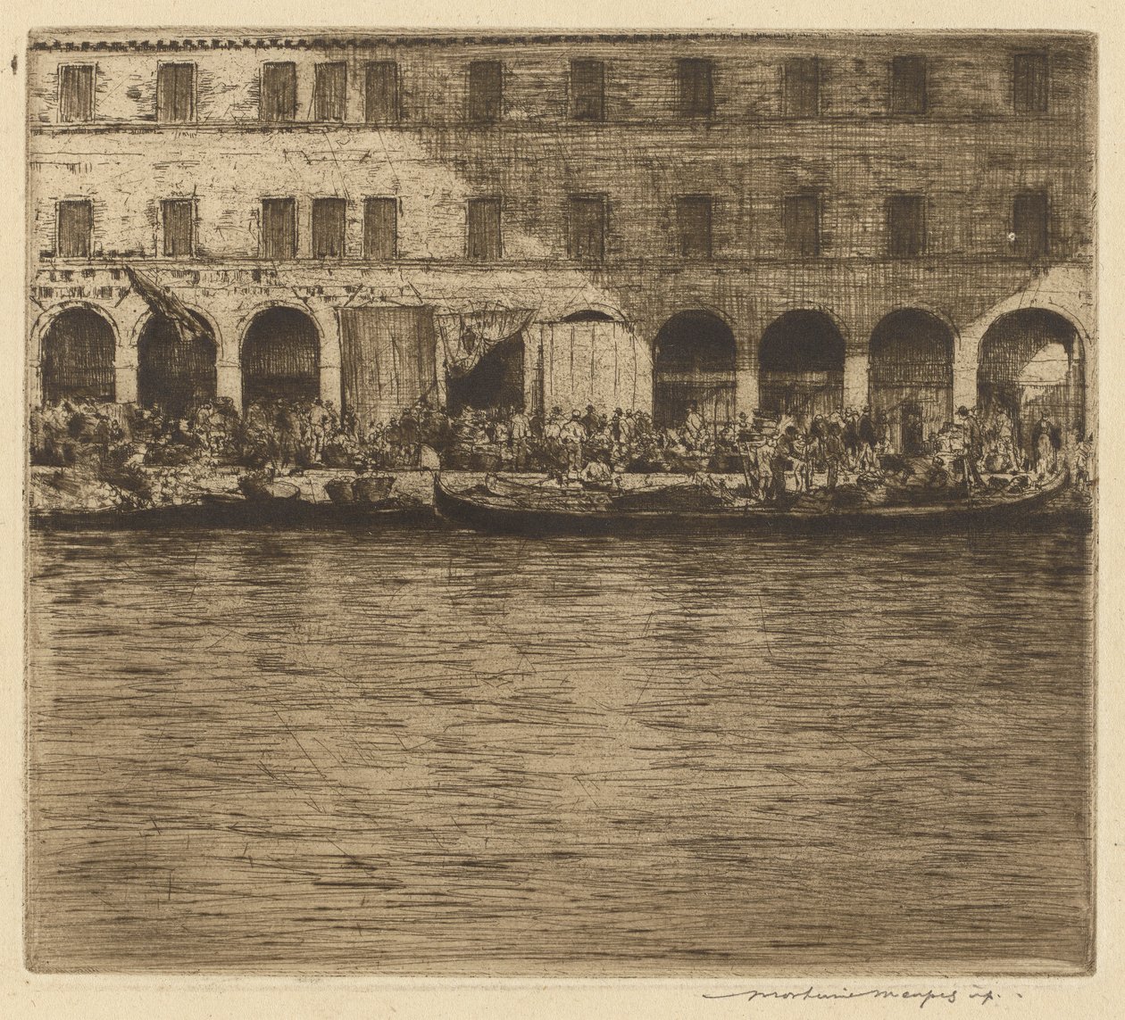 Rialto Markets, Velence alkotó: Mortimer Menpes