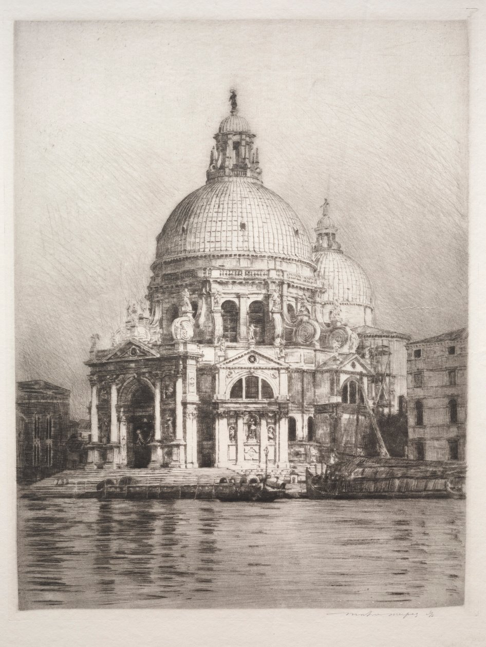 Santa Maria Della Salute #1, 1910. alkotó: Mortimer Menpes