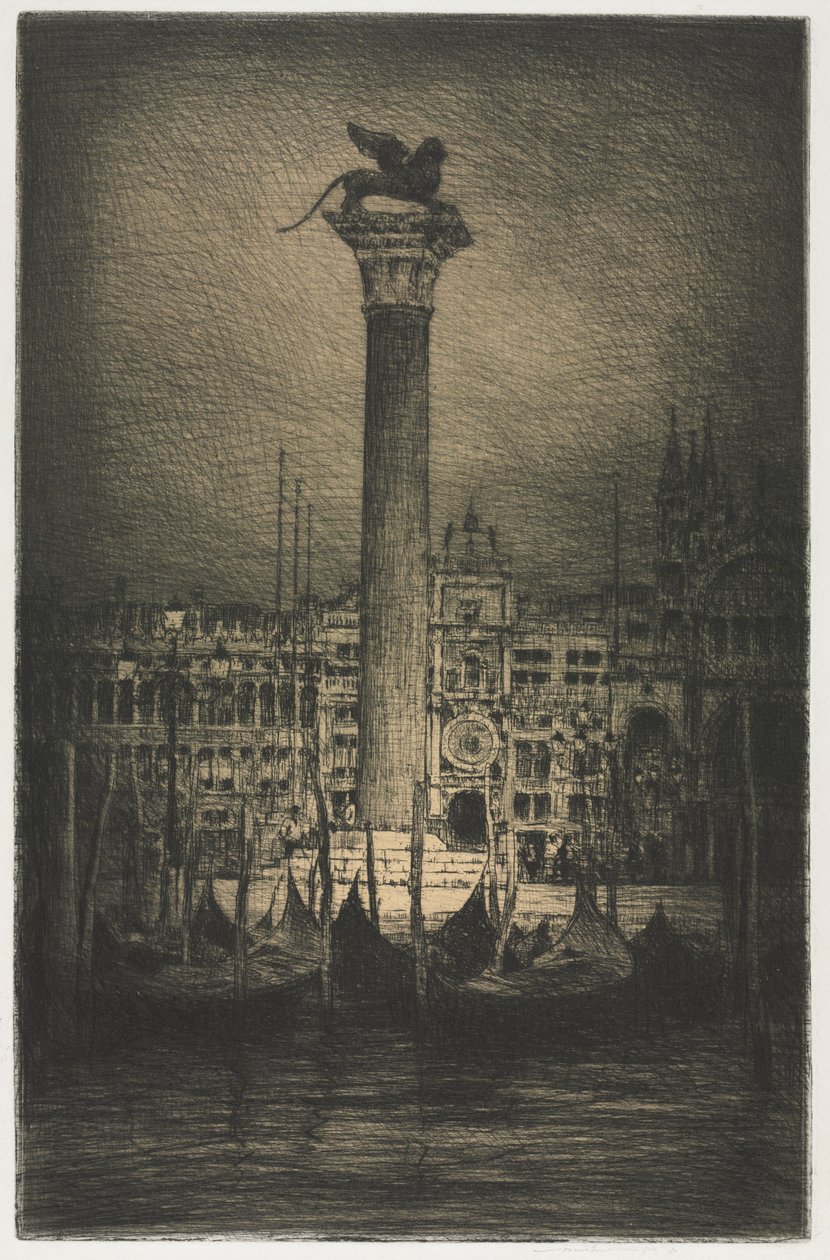 St. Marks Piazza, 1910. alkotó: Mortimer Menpes