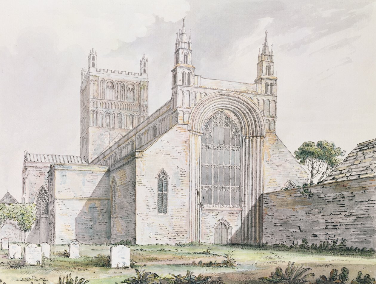 Tewkesbury templom, Gloucestershire alkotó: Moses Griffith
