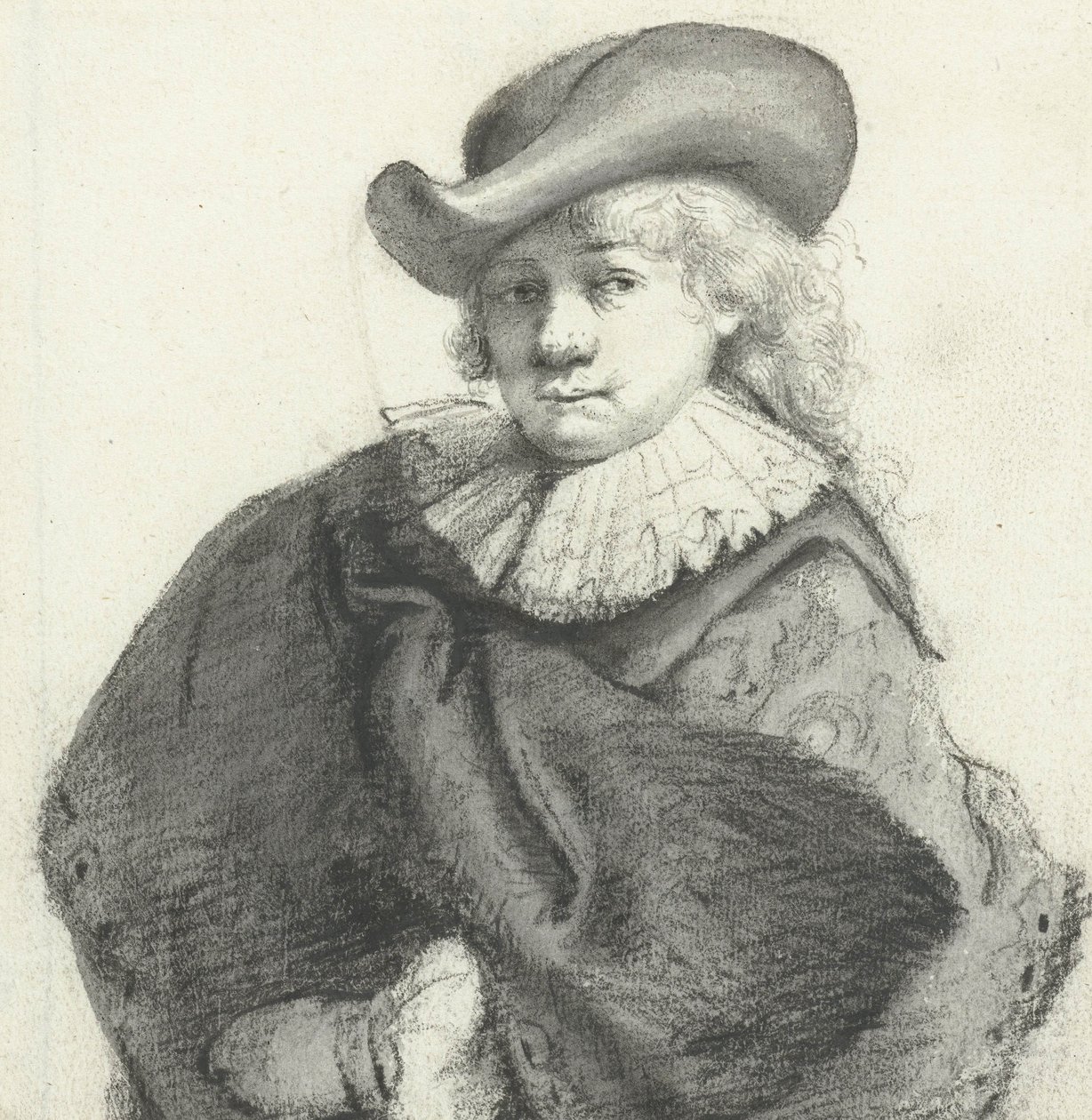 Rembrandt portréja, Rembrandt van Rijn nyomán, 1660 körül alkotó: Moses Ter Borch