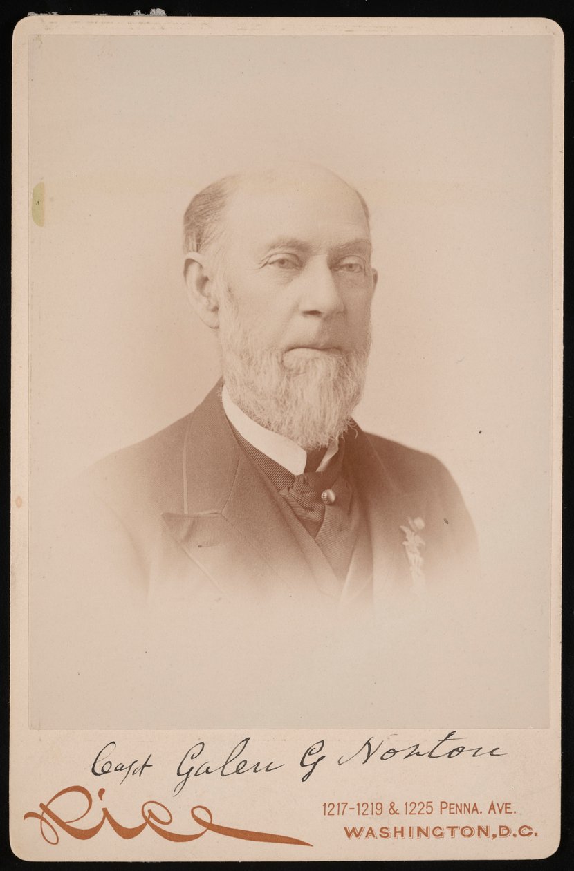 Galen G. Norton százados portréja, 1891. alkotó: Moses P. Rice