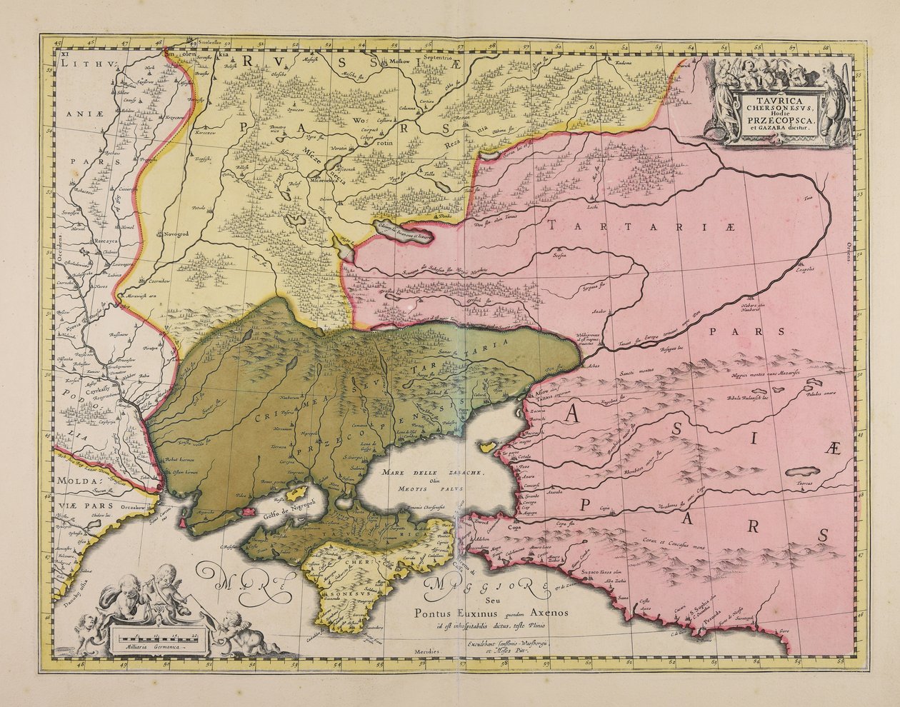 A tauriai Chersonese-t ma Przecopscának és Gazarának hívják alkotó: Moses Pitt