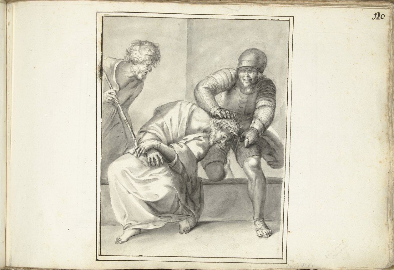 Krisztust tövisekkel koronázták meg alkotó: Moses Ter Borch