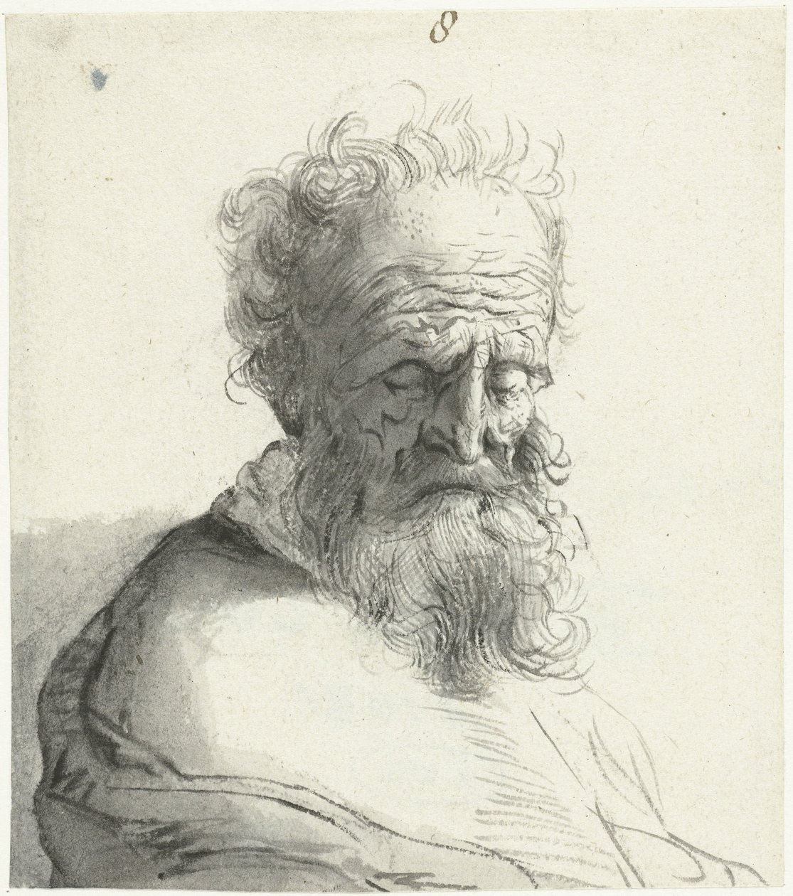Egy öregember feje alkotó: Moses Ter Borch