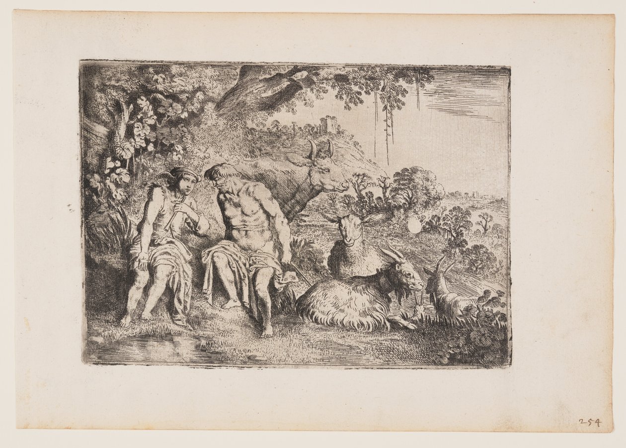 Mercury Lulling Argus to Sleeping, 4. tábla a The Story of Mercury and Argus című filmből alkotó: Moses van Uyttenbroeck