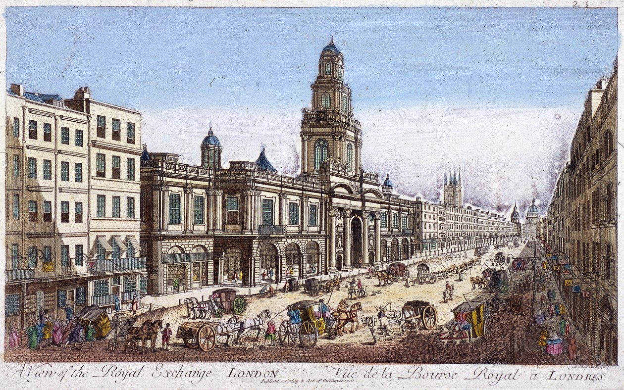 Royal Exchange 2. külső, London, 1761 alkotó: Mothey Lairee