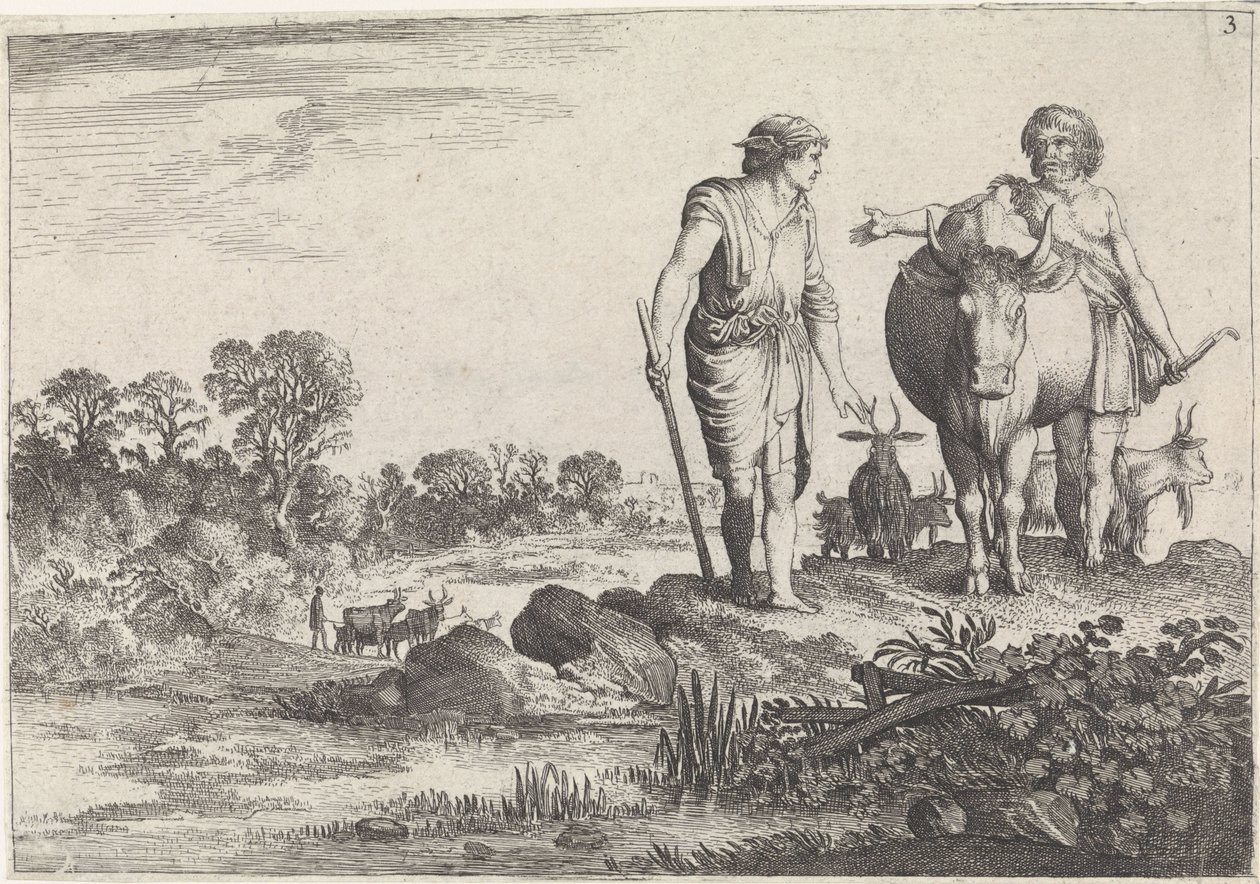 Argus megkéri Mercuryt, hogy maradjon vele Mercury and Argus (sorozat címe) alkotó: Moyses van Wtenbrouck