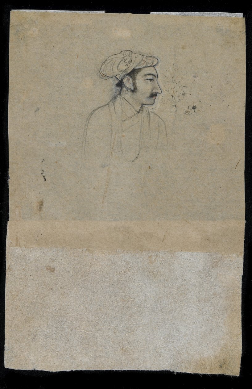 Khurram szultán (Shah Jahan), 1615 körül (tinta papíron) alkotó: Mughal School