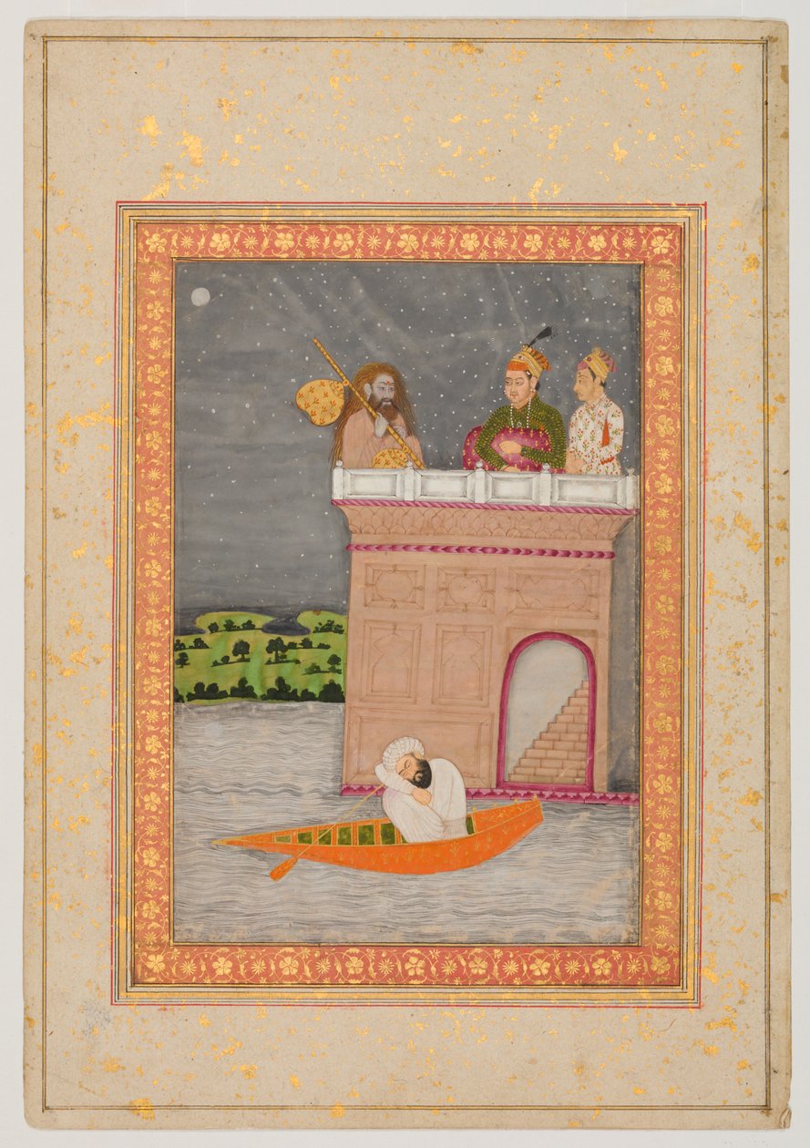 Kedara Ragini, 1760 körül (festék és arany papíron) alkotó: Mughal School