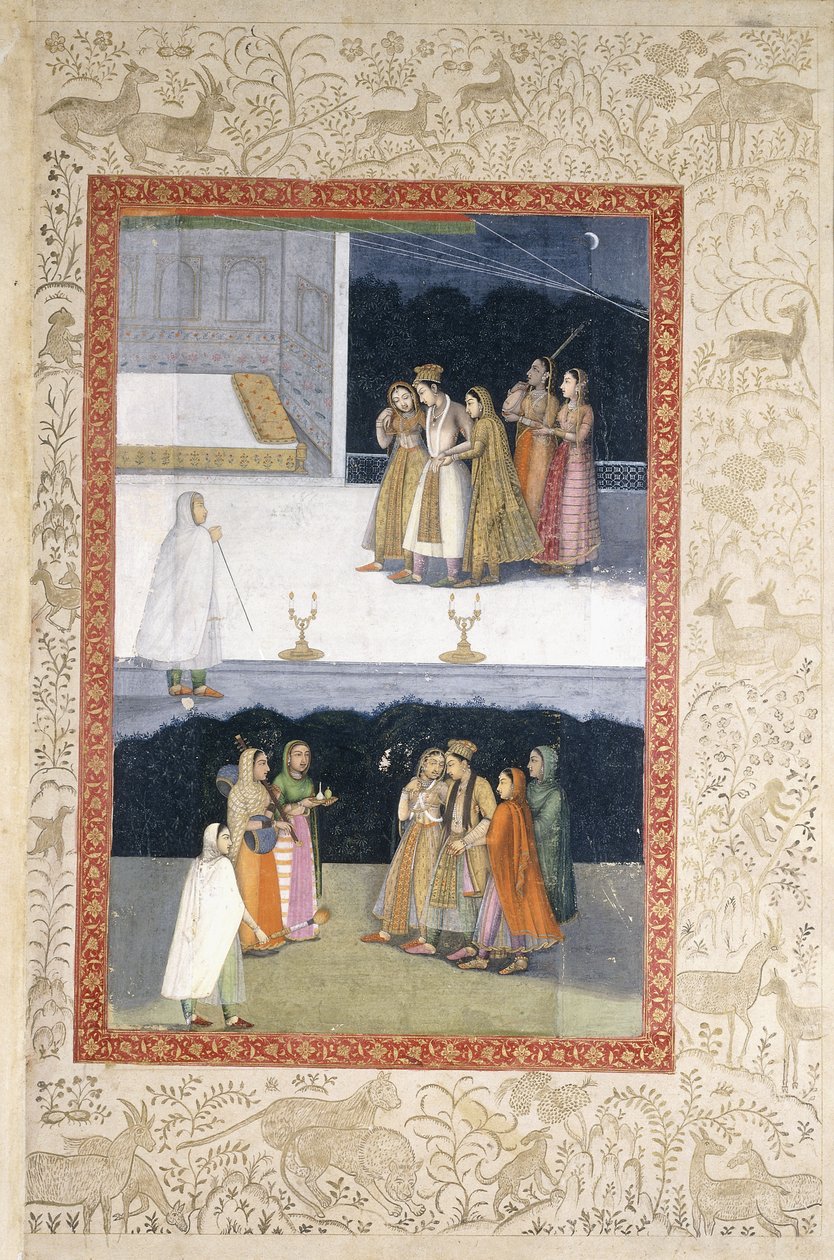 Egy fáradt fiatal, 1720 körül alkotó: Mughal School