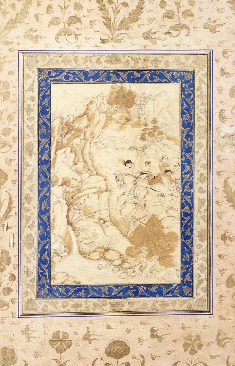 Vadászhely, c. 1660-80 alkotó: Mughal School