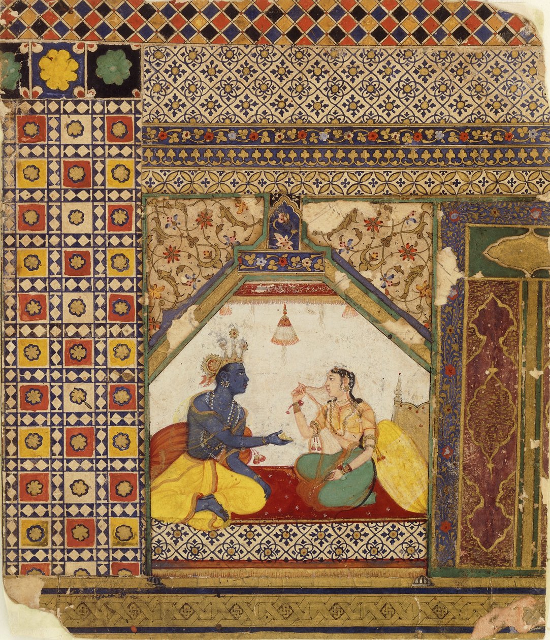 Rama megpróbálja igazolni Sitának, hogy megtagadta őt, 1595 körül alkotó: Mughal School