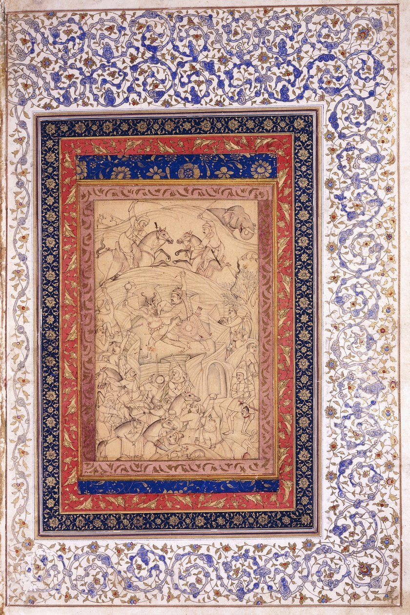 Rustem Killing Arjang Div, 1630 körül alkotó: Mughal School