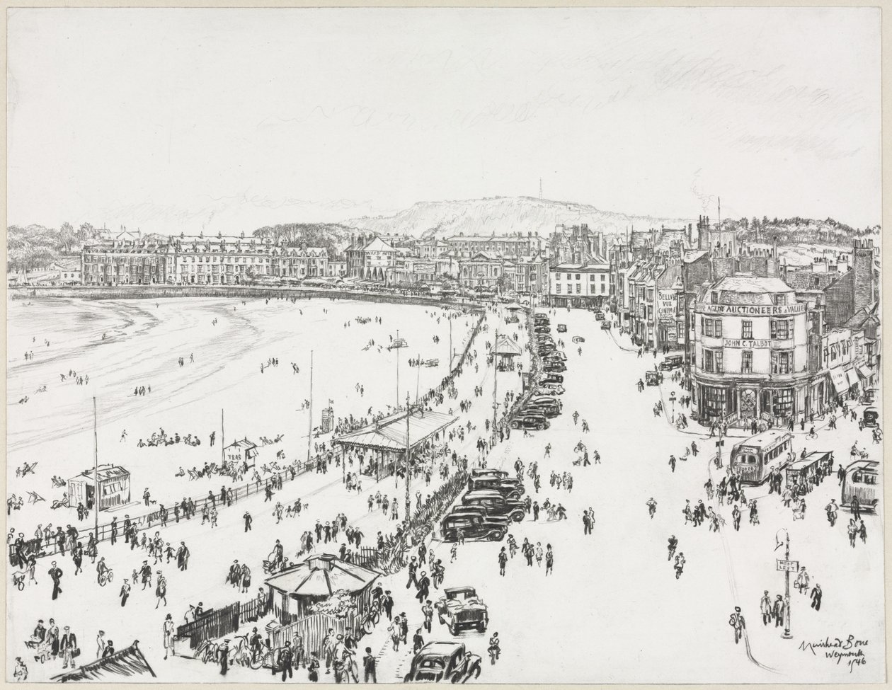 Weymouth és a távoli Portland alkotó: Muirhead Bone