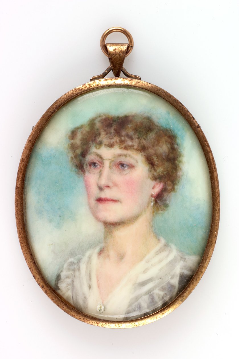 Ada de Cardonnel-Lawson kisasszony portréja, 1914 (testszín, ceruza és wc, papír) alkotó: Muriel Linton