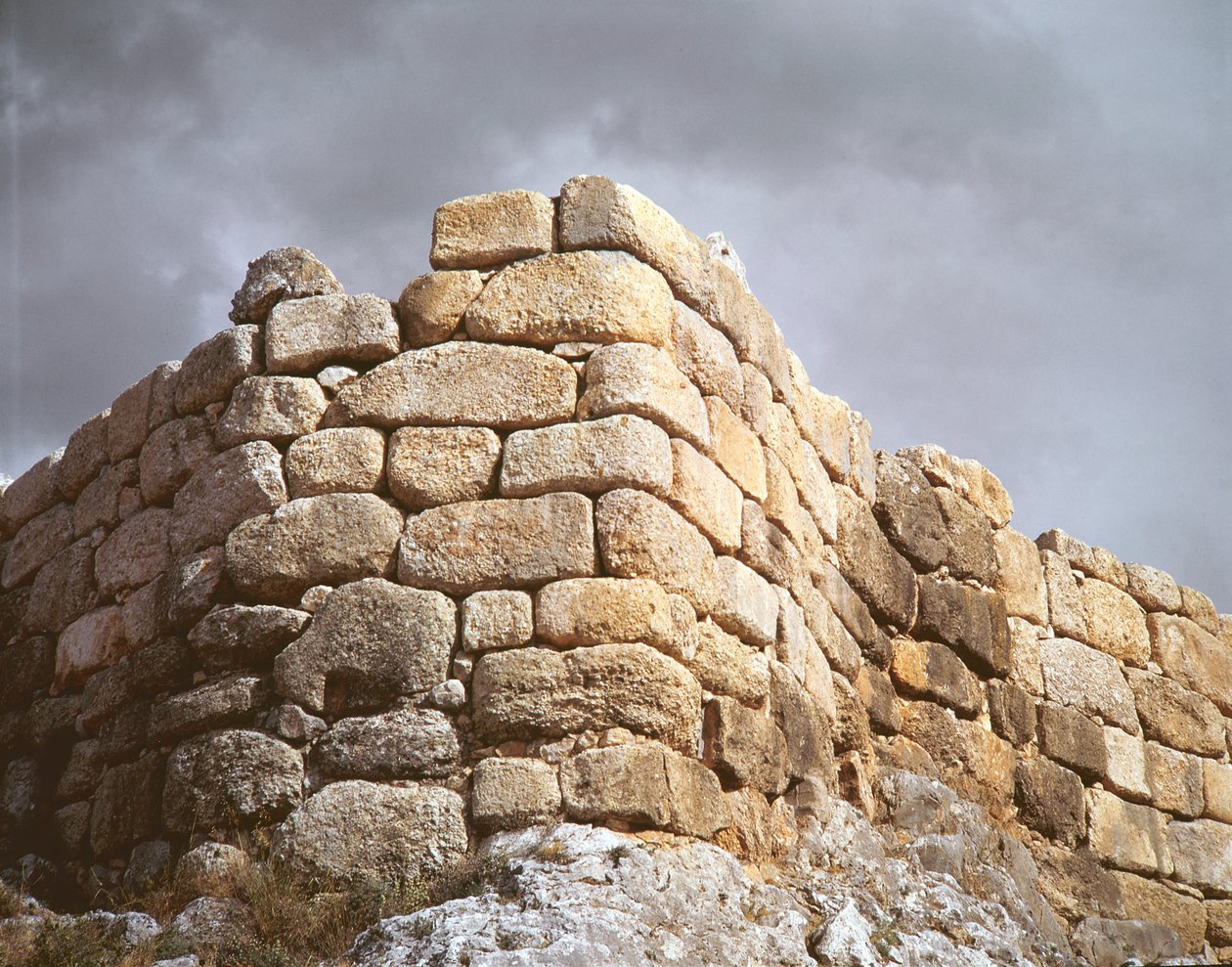Részlet egy kőfalfotóról alkotó: Mycenaean