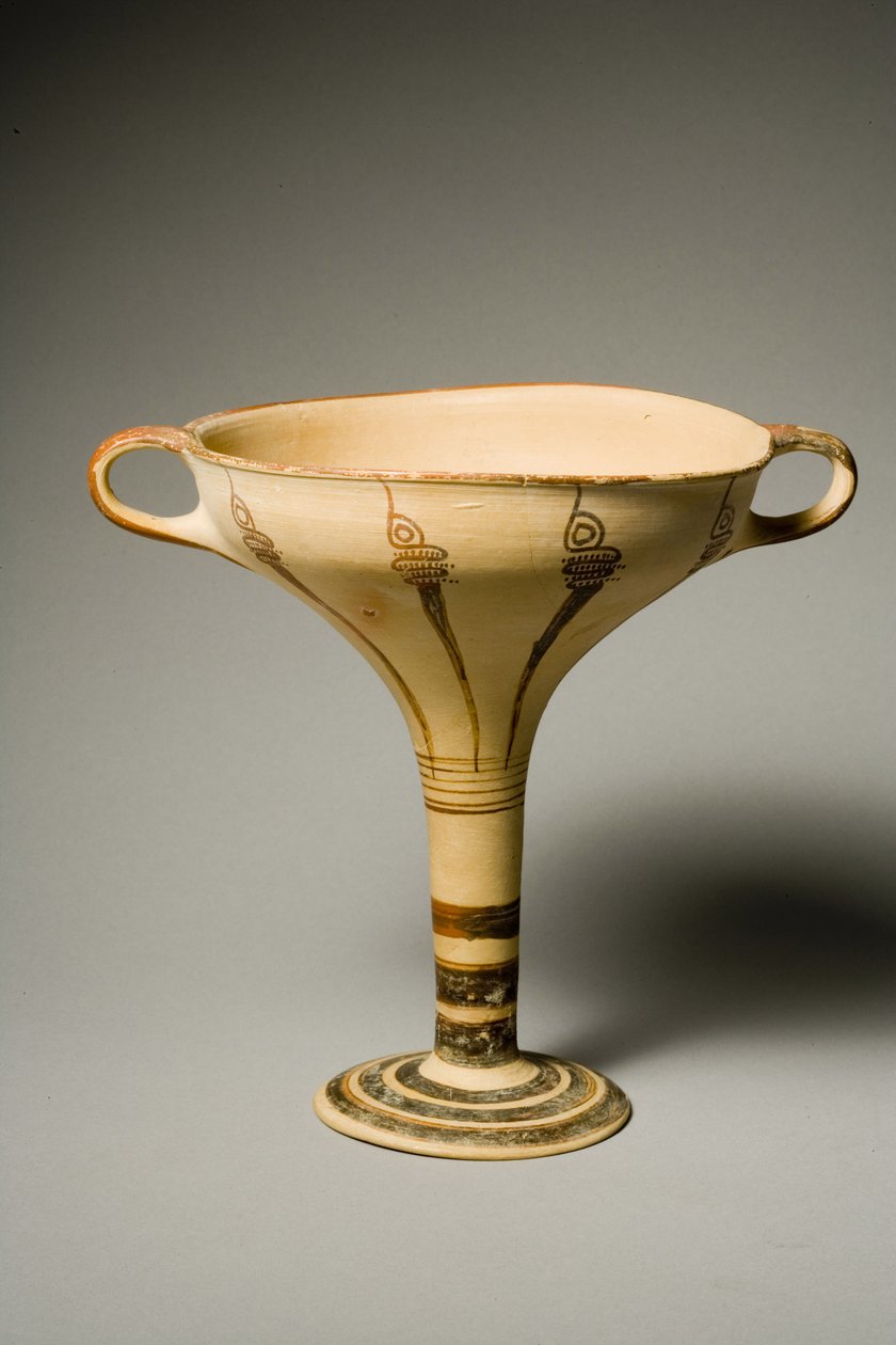 szárú kylix (kerámia) alkotó: Mycenaean