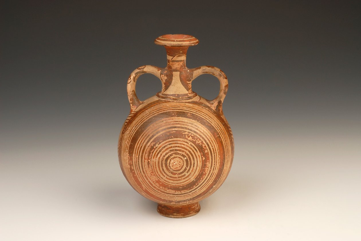 Aryballos zarándoklombik Kr.e. 1400-1370 terrakotta alkotó: Mycenaean