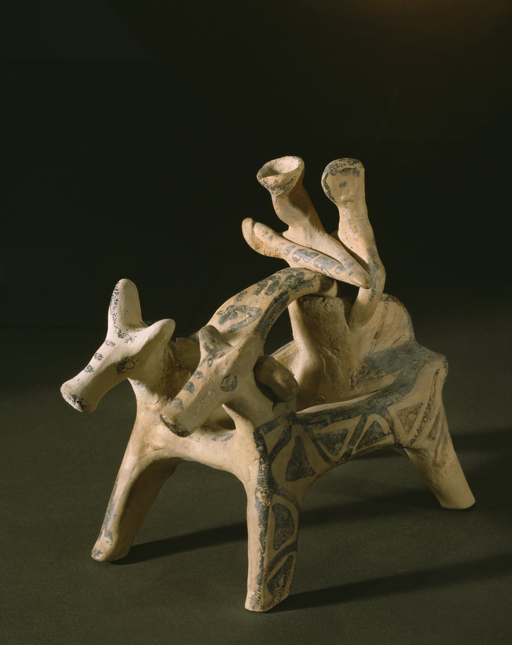 Szekér, Marcopoulo sírjából, Attikából, IIIA-IIIB késői heraldikai korszak, ie 1400-1200 (terrakotta) alkotó: Mycenaean