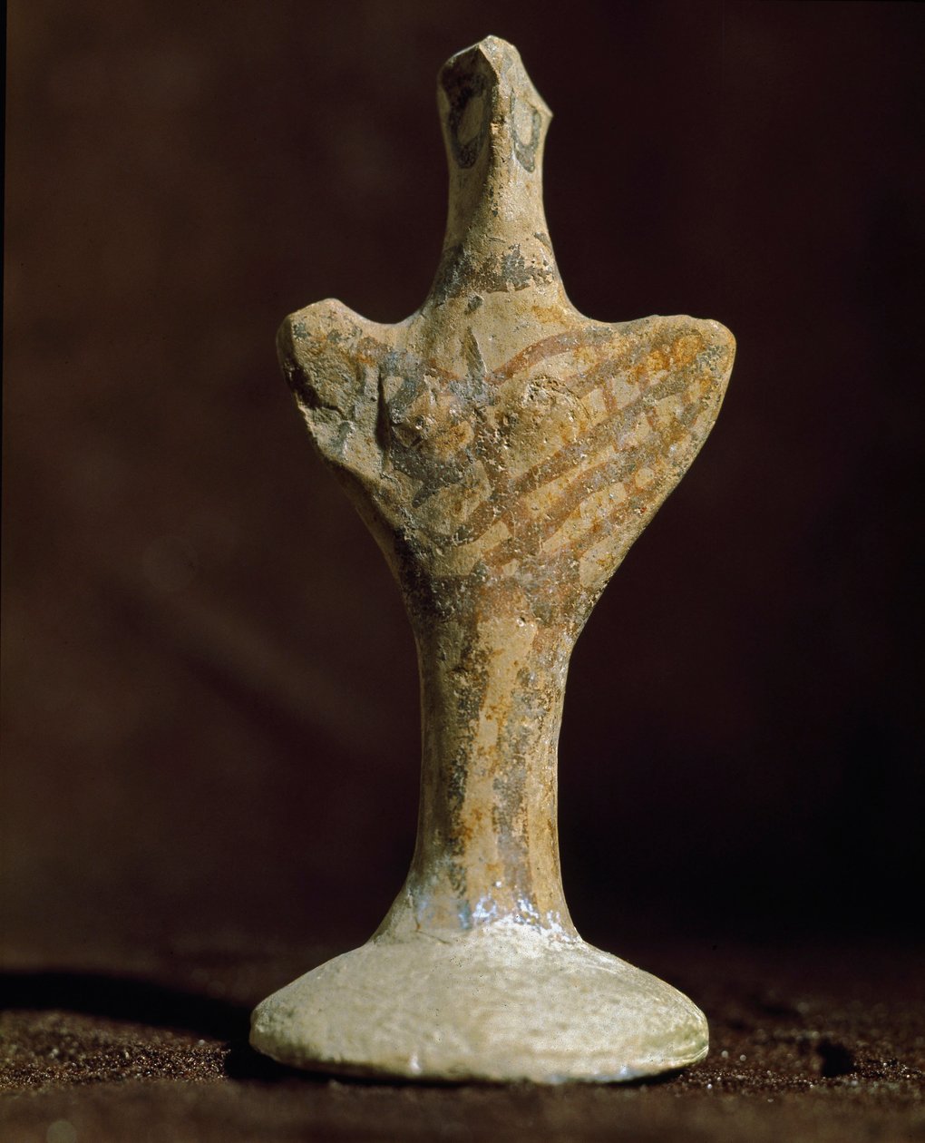 Mükénei művészet: terrakotta bálvány az olaszországi Scoglio del Tonnóból (Punta Tonno, Taranto). Bronzkor, ie 2000. alkotó: Mycenaean Mycenaean