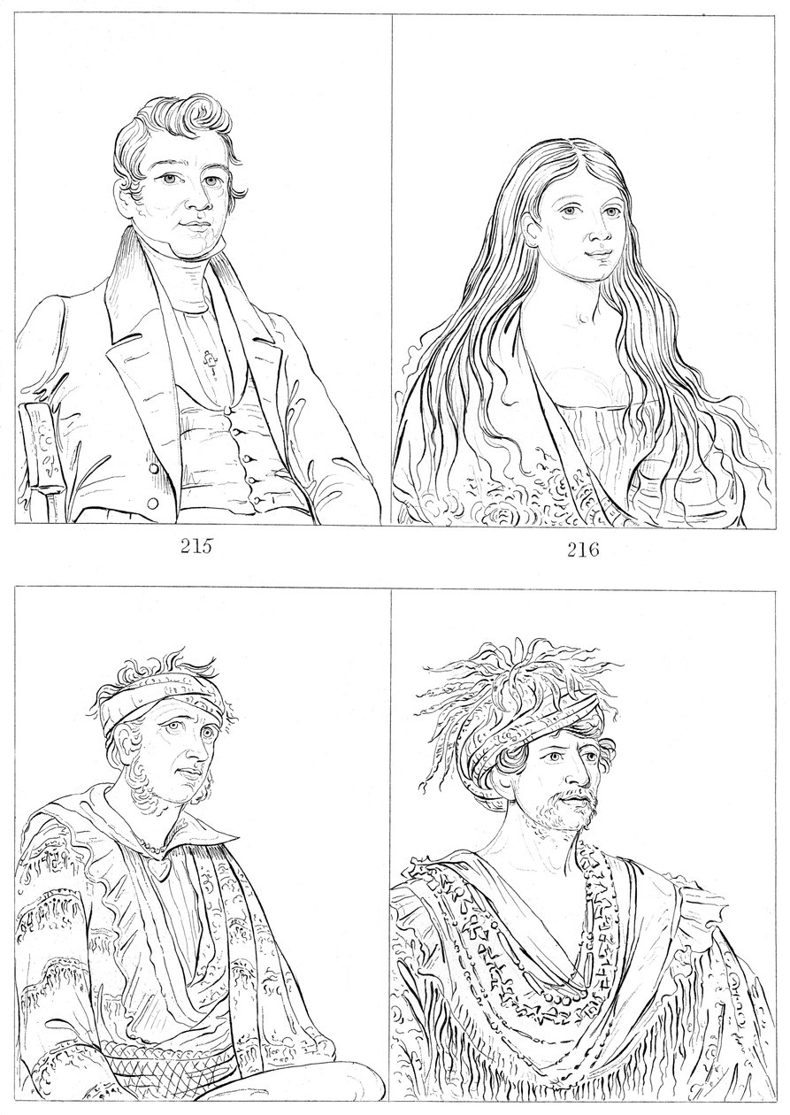 Cherokees, 1841. alkotó: Myers and Co