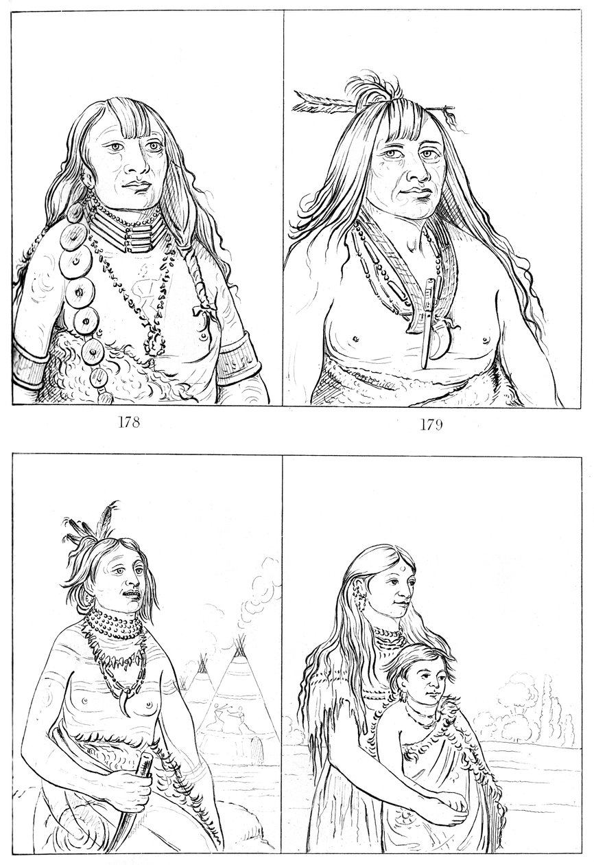 Kiowas, 1841. alkotó: Myers and Co