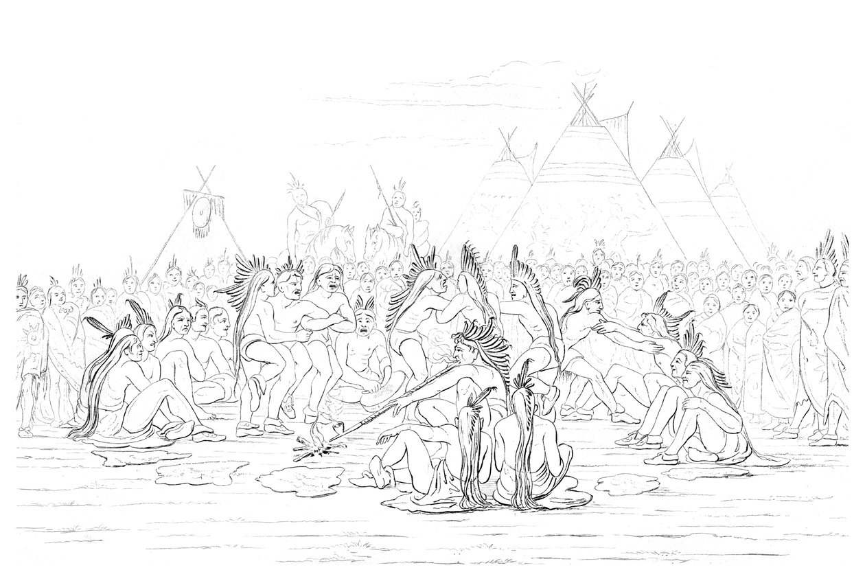 Indián sípatánc, 1841. alkotó: Myers and Co