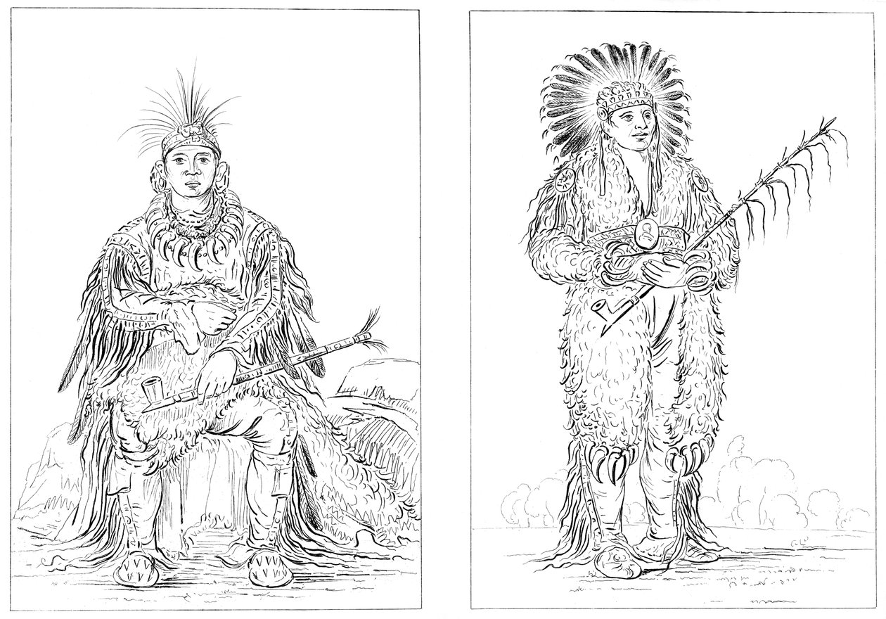 Otoes, Fort Leavenworth, Alsó-Missouri, 1841. alkotó: Myers and Co