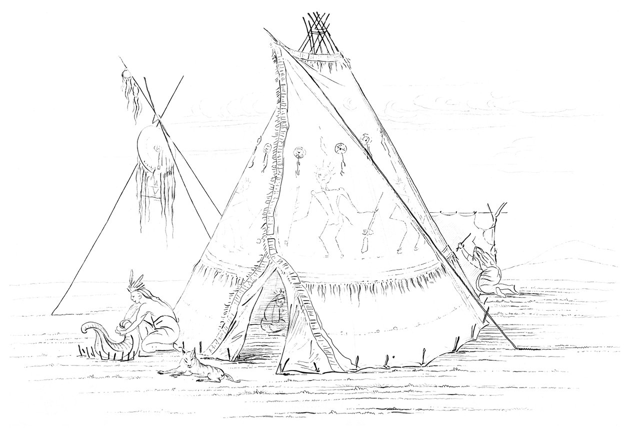 Teepee, 1841. alkotó: Myers and Co