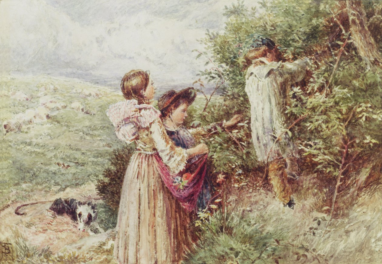 Szederszedő gyerekek, 19. század alkotó: Myles Birket Foster