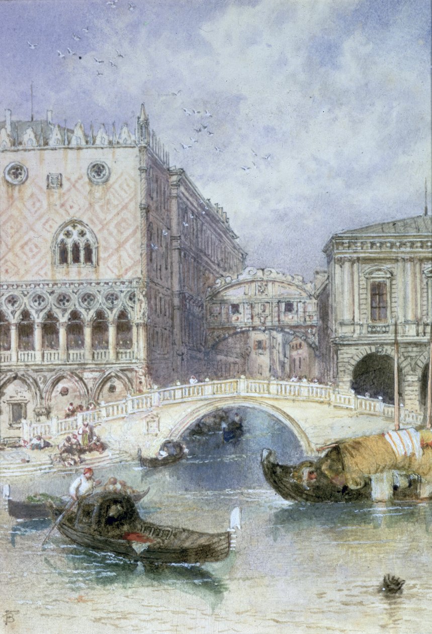 Sóhajok hídja, Velence alkotó: Myles Birket Foster