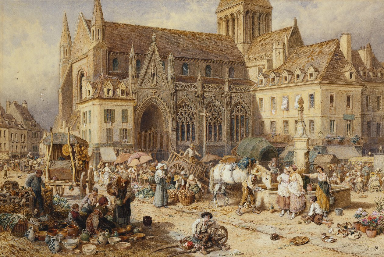 Gervaise-ben, Falaise: Piacnap, alkotó: Myles Birket Foster