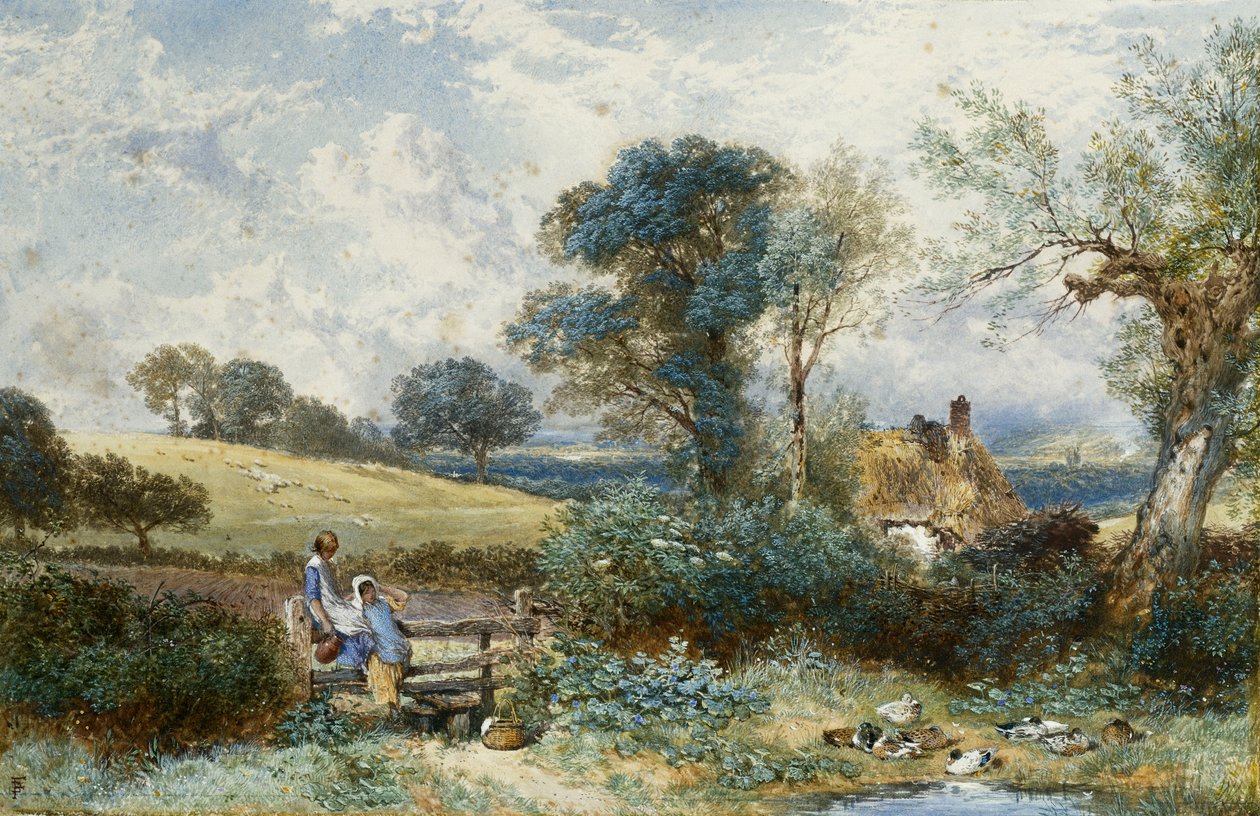 A kacsató mellett, alkotó: Myles Birket Foster