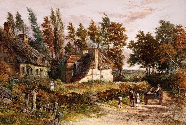 Vidéki jelenet alkotó: Myles Birket Foster