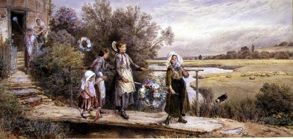 Menni a vásárra alkotó: Myles Birket Foster